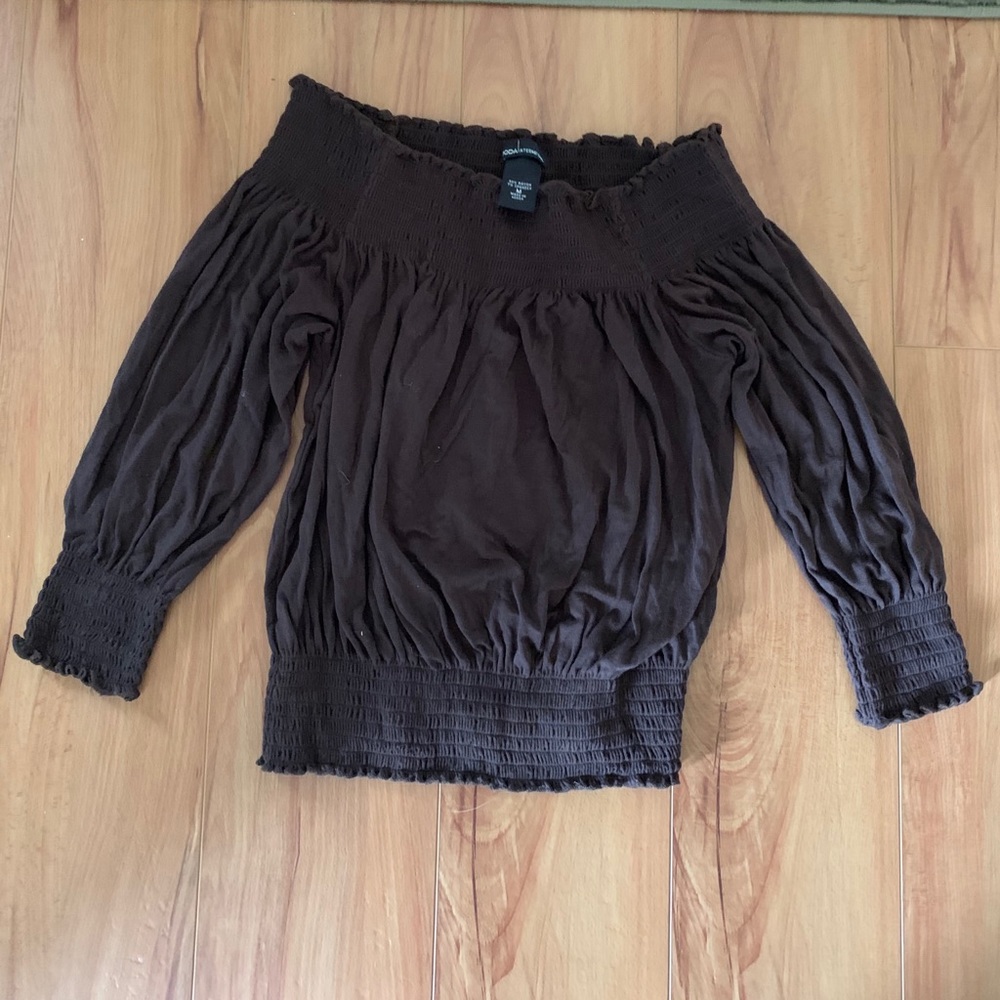 Brown moda top